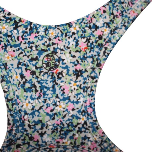 Sage Collective Bra Women's Floral Racerback Sport Athletic Yoga M Medium EUC - Picture 4 of 5